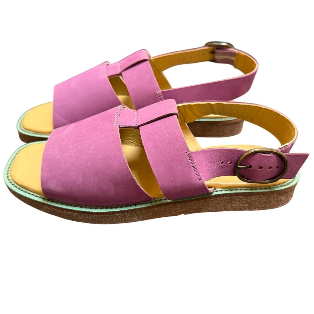 Gudrun Sjödén Nubuck Leather Slingback Sandals Women’s EU 33 Pink Comfort Shoes